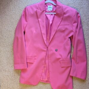 Zara Pink Blazer. Size S. Worn Few Times. In Great Condition.
